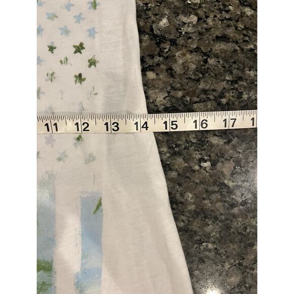 Billabong White USA Flag Vacation Shirt Tank Top Size Small - Picture 6 of 7